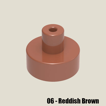 Tile Round 1 x 1 with Bar and Small Pin Hole 50 Gram Pack #20482