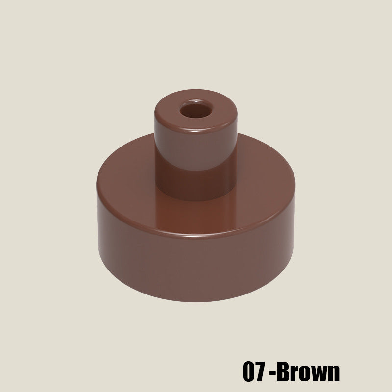 Tile Round 1 x 1 with Bar and Small Pin Hole 50 Gram Pack #20482