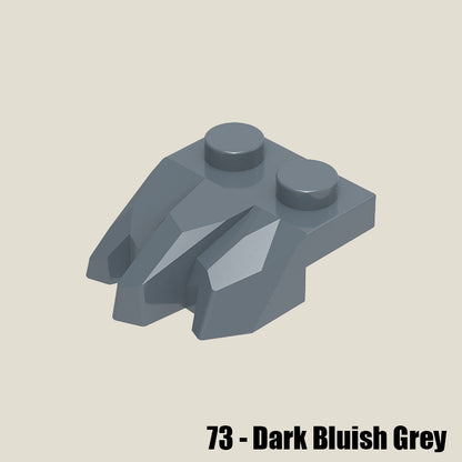 Plate Modified 1 x 2 with 3 Claws Rock Fingers - 50 Gram Pack #27261