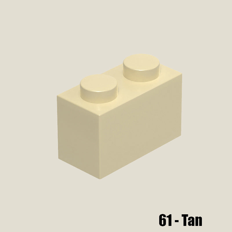 Brick 1 X 2 - 100 Gram Pack #3004