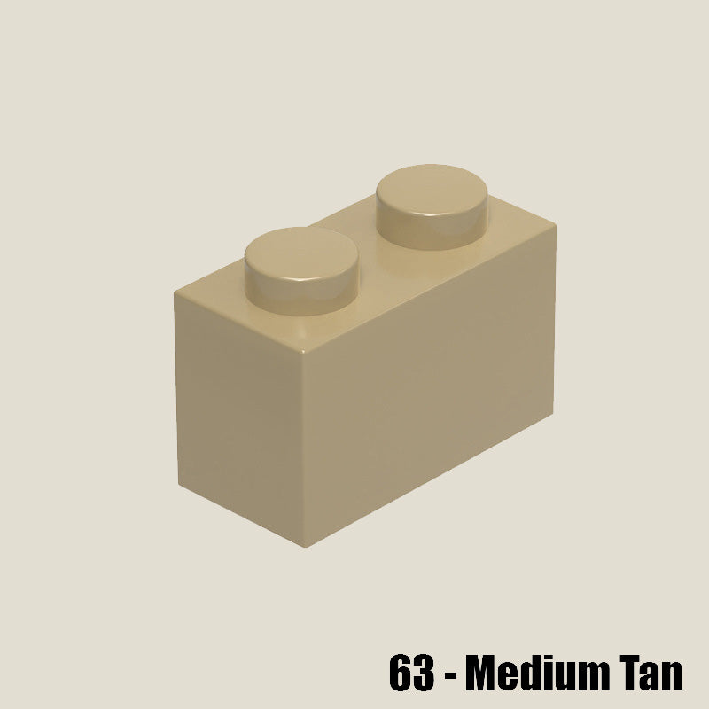 Brick 1 X 2 - 100 Gram Pack #3004