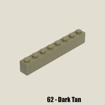 Brick 1 X 8 - 250 Gram Pack #3008