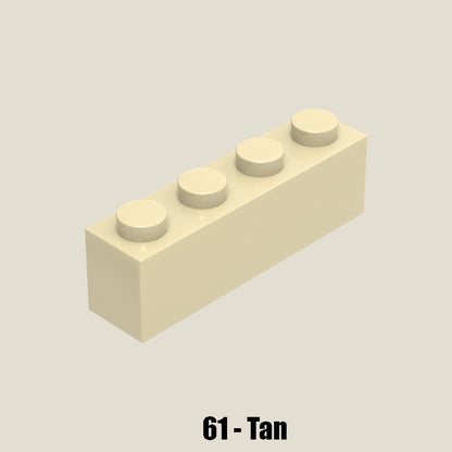 Brick 1 X 4 - 250 Gram Pack #3010