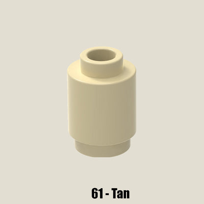 Brick Round 1 x 1 - 50 Gram Pack #3062