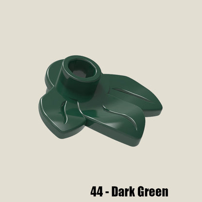 Plant Plate Round 1 x 1 with 3 Layered Leaves - 50 Gram Pack #32607