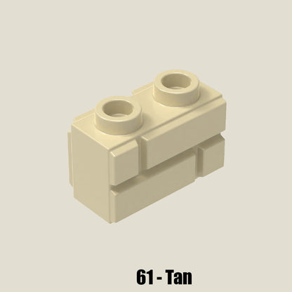 Brick Modified 1 x 2 with Masonry Profile 100 Gram Pack #98283