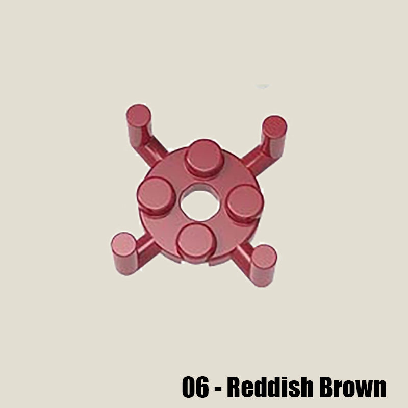 Plate Round 2 x 2 with Pin Hole and 4 Bar Arms Up 50 Gram Pack #98284