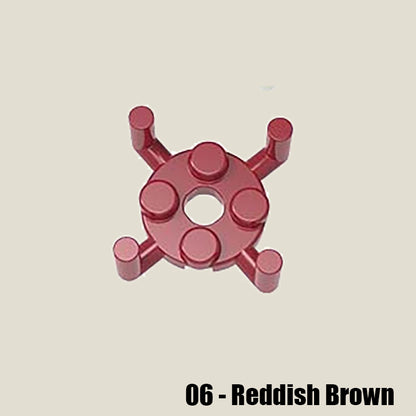 Plate Round 2 x 2 with Pin Hole and 4 Bar Arms Up 50 Gram Pack #98284