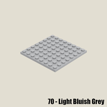 Plate 8 x 8 - 12 Pcs Pack #41539